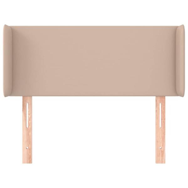 Kopfteil mit Ohren Cappuccino-Braun 93x16x78/88 cm Kunstleder