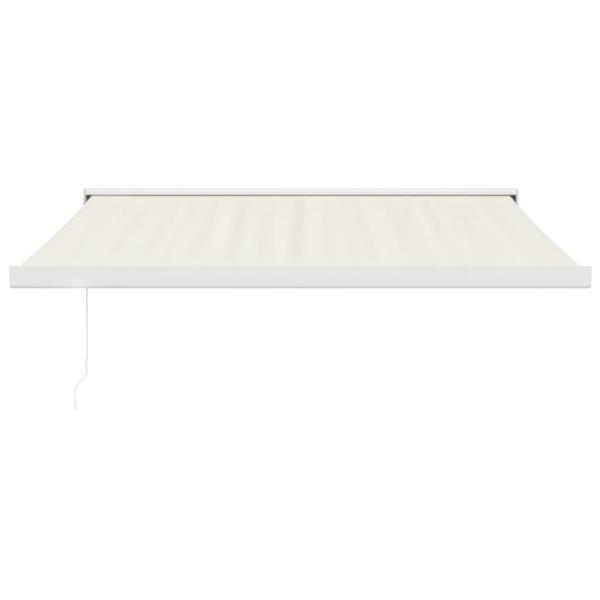 Markise Einziehbar Creme 3,5x2,5 m Stoff und Aluminium
