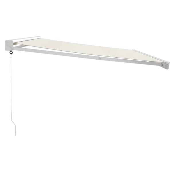 Markise Einziehbar Creme 4,5x3 m Stoff und Aluminium