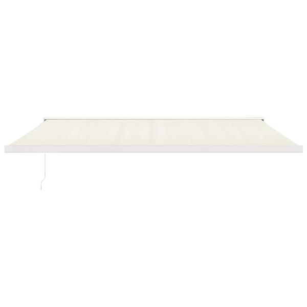 Markise Einziehbar Creme 5x3 m Stoff und Aluminium