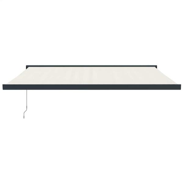 Markise Einziehbar Creme 4,5x3 m Stoff und Aluminium