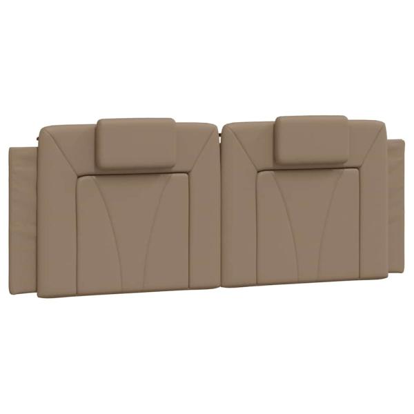 Bettgestell "Viana" ohne Matratze Cappuccino-Braun 140x200 cm Kunstleder