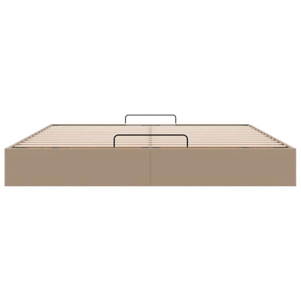 Ottoman-Bett ohne Matratze Cappucino 160x200cm Kunstleder