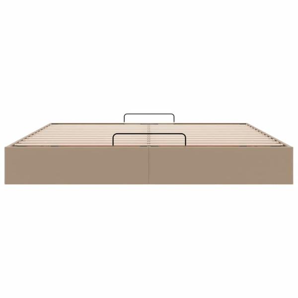 Ottoman-Bett ohne Matratze Cappucino 180x200cm Kunstleder