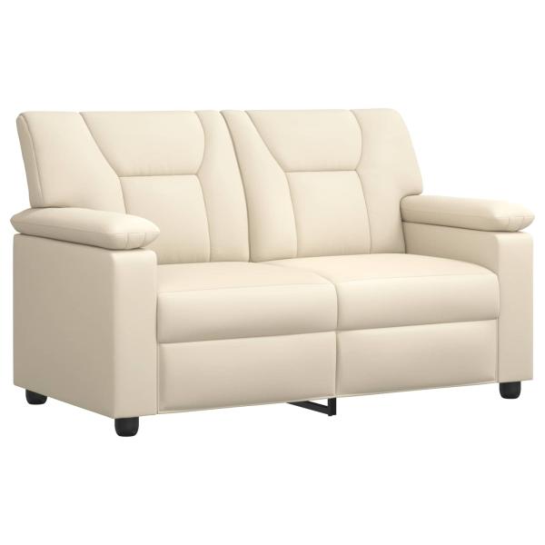 Sofa-Set 2 pcs Creme Kunstleder