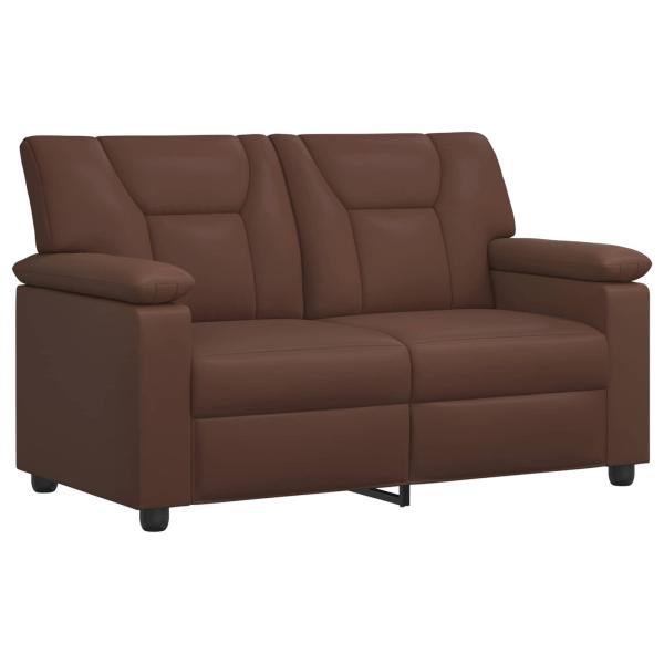 Sofa-Set 2 pcs Braun Kunstleder