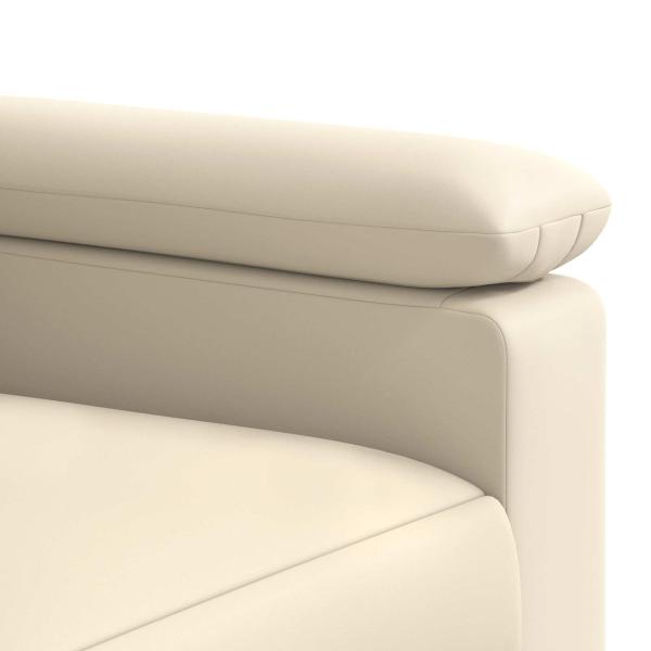 Sofa-Set 2 pcs Creme Kunstleder