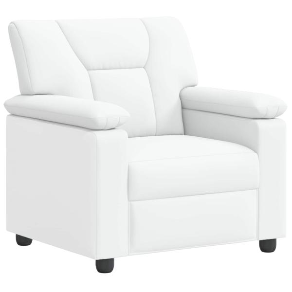 Sofa-Set 3 pcs Weiß Kunstleder