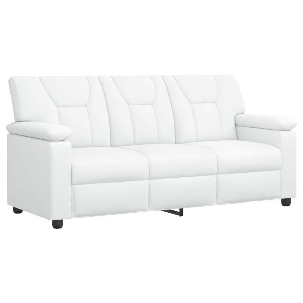 Sofa-Set 3 pcs Weiß Kunstleder