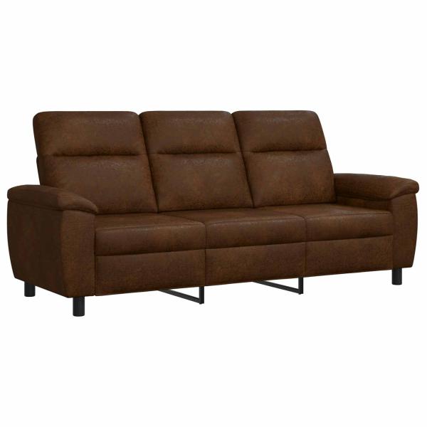 Sofa-Set 2 pcs Braun Kunstwildleder