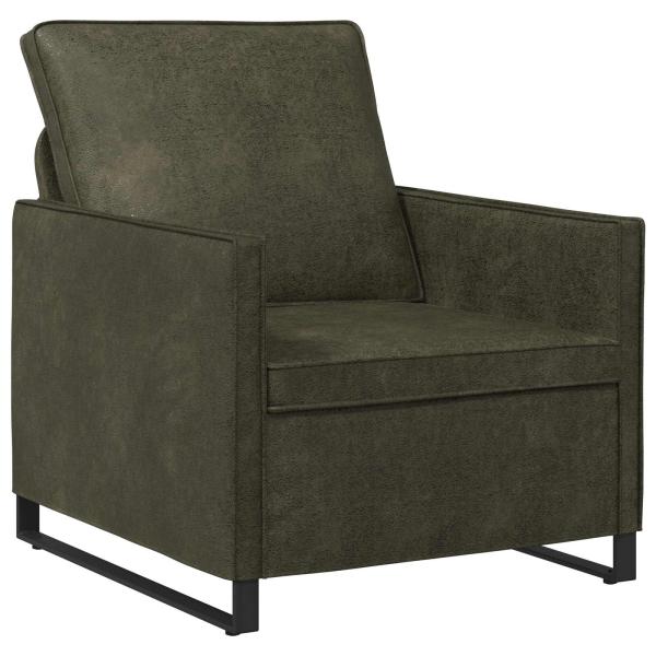 Sofa-Set 2 pcs Olivegrün Kunstwildleder