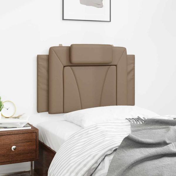 Kopfteil-Kissen "Viana" Cappuccino-Braun 90 cm Kunstleder