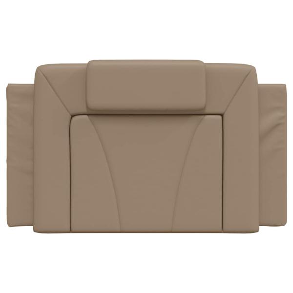 Kopfteil-Kissen "Viana" Cappuccino-Braun 90 cm Kunstleder