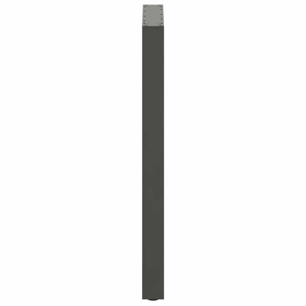Bartischbeine U-Form 2 Stk. Anthrazit 60x(100-101) cm Stahl