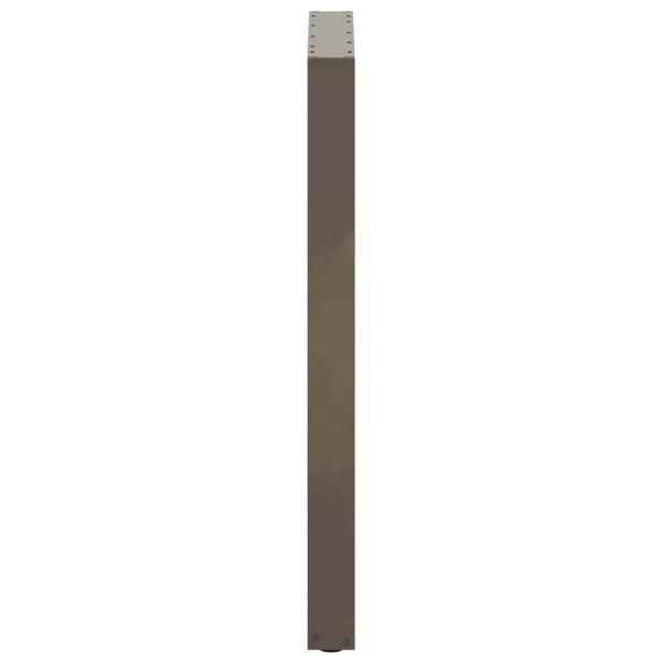 Bartischbeine U-Form 2 Stk. Naturstahl 60x(100-101) cm Stahl