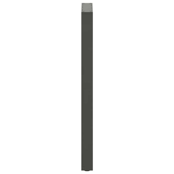 Bartischbeine U-Form 2 Stk. Anthrazit 40x(110-111) cm Stahl