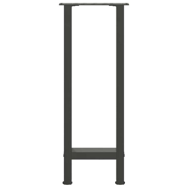 Konsolentischbeine Anthrazit 2 Stk. 38x(72-73) cm Stahl