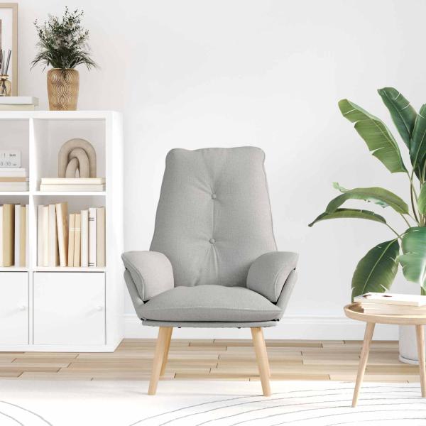 Sessel Wolkengrau Polyester und Sperrholz