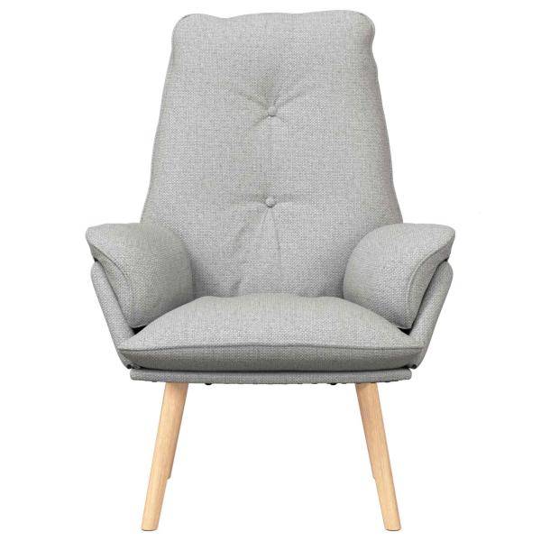 Sessel Wolkengrau Polyester und Sperrholz