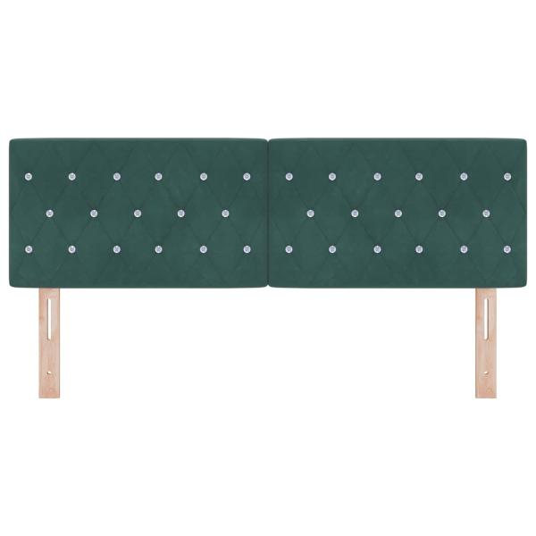 Kopfteil Dunkelgrün 160 cm Samt