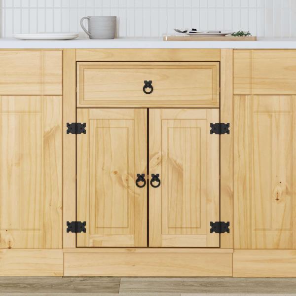 Schrank SKI Honigbraun 60 x 46 x 81,5 cm Massives Kiefernholz