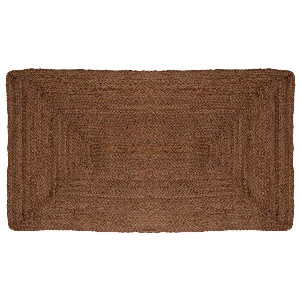 Bereichsteppich Grau 60 x 110 cm Jute