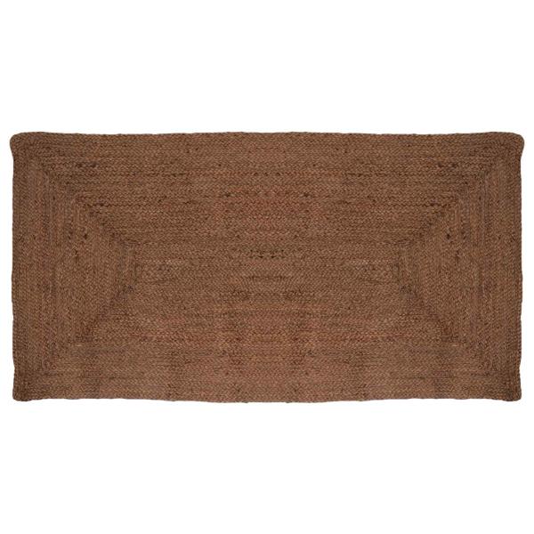 Bereichsteppich Grau 80 x 200 cm Jute