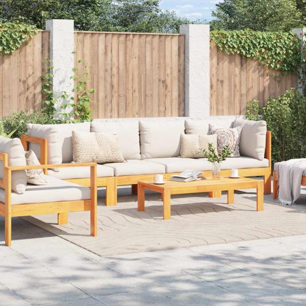 Innen- und Außenteppich PALMERAS Beige 240 x 240 cm Polyester