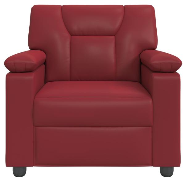 Sofa Weinrot 91 x 85 x 93 cm Kunstleder