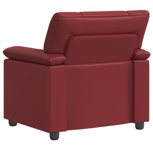 Sofa Weinrot 91 x 85 x 93 cm Kunstleder