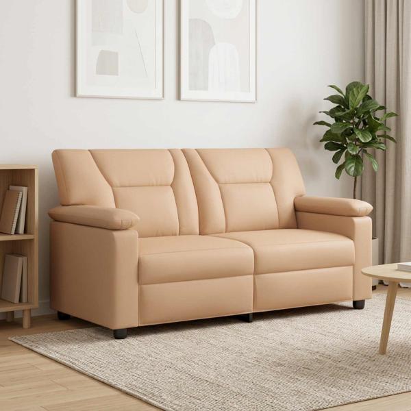 ARDEBO.de - Sofa Cappuccino 171 x 85 x 93 cm Kunstleder