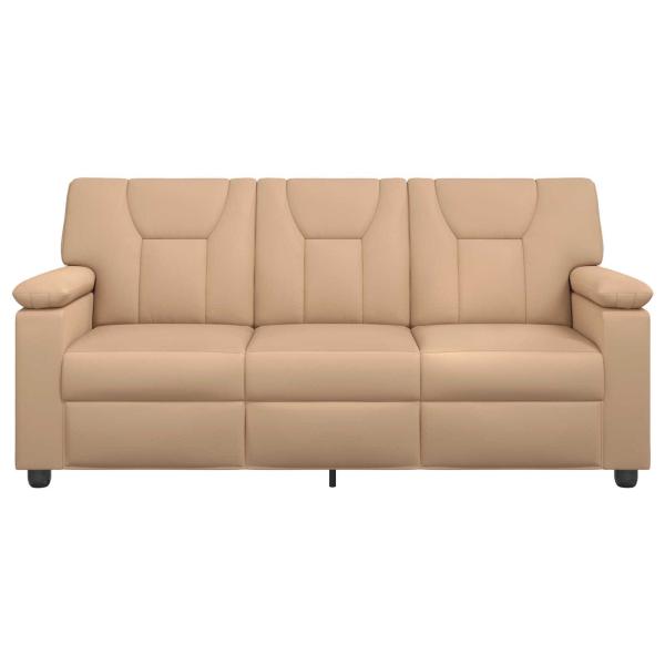 Sofa Cappuccino 191 x 85 x 93 cm Kunstleder