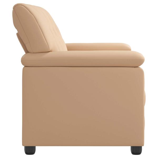 Sofa Cappuccino 191 x 85 x 93 cm Kunstleder