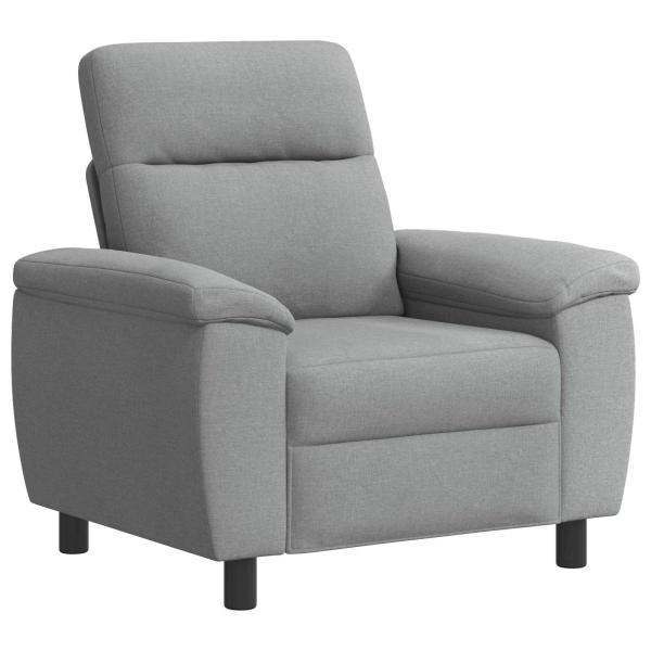 Sofa Hellgrau 95 x 90 x 95 cm Stoff