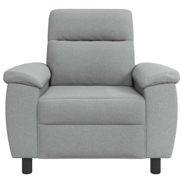 Sofa Hellgrau 95 x 90 x 95 cm Stoff