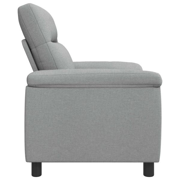 Sofa Hellgrau 95 x 90 x 95 cm Stoff