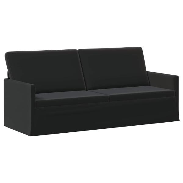 3-Sitzer Sofa Schwarz 190 x 81 x 82 cm Samt (V)