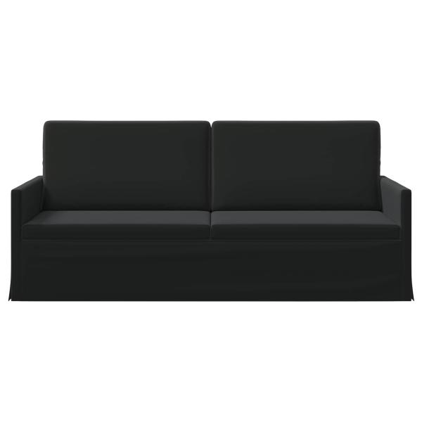3-Sitzer Sofa Schwarz 190 x 81 x 82 cm Samt (V)