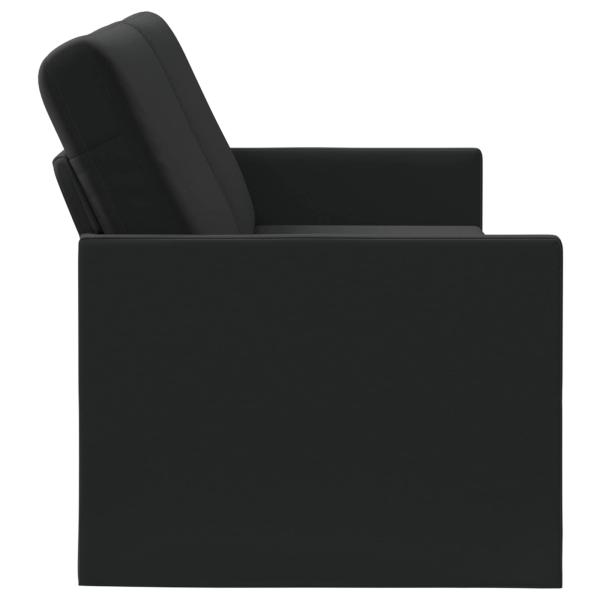 3-Sitzer Sofa Schwarz 190 x 81 x 82 cm Samt (V)
