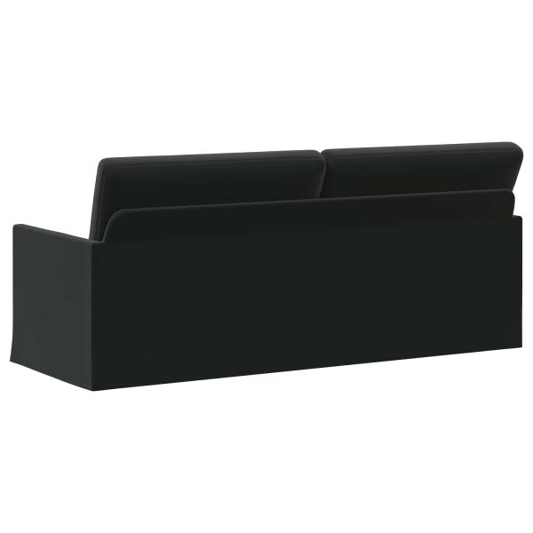 3-Sitzer Sofa Schwarz 190 x 81 x 82 cm Samt (V)