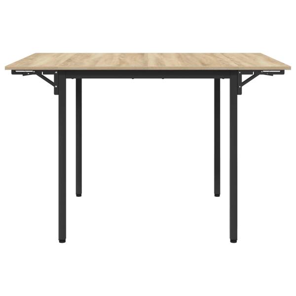 Ausziehbarer Esstisch 120 x 81,5 x 75 cm Holzwerkstoff