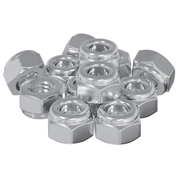 ARDEBO.de - Mutter 9574 Stk. Silber M6 x 10 mm Eisen