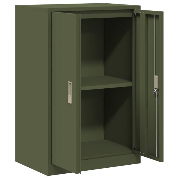 Aufbewahrungsschrank Olivgrün 60 x 40 x 90 cm Stahl