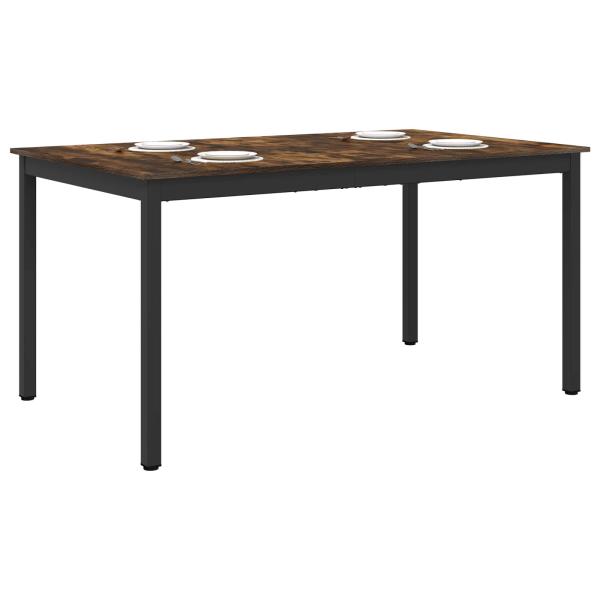 Esstische 150 x 90 x 75 cm Holzwerkstoff Räuchereiche