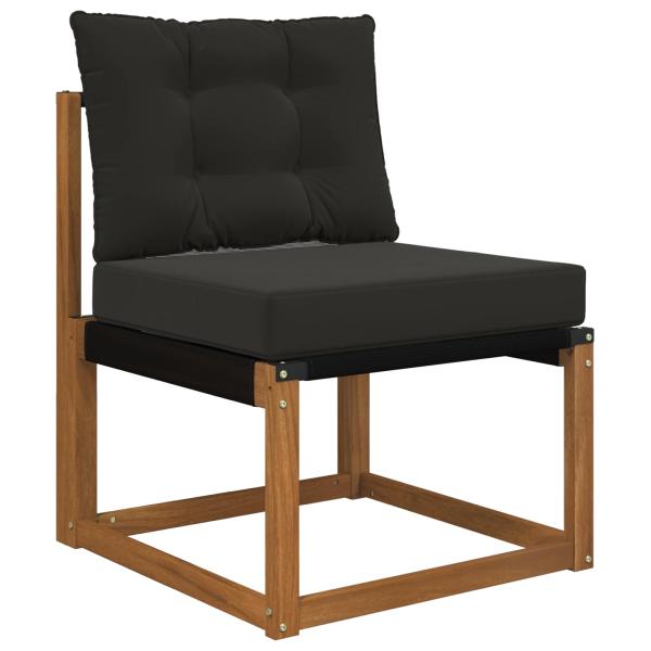 Sofakissen für draußen Stoff Schwarz 60 x 50,5 cm
