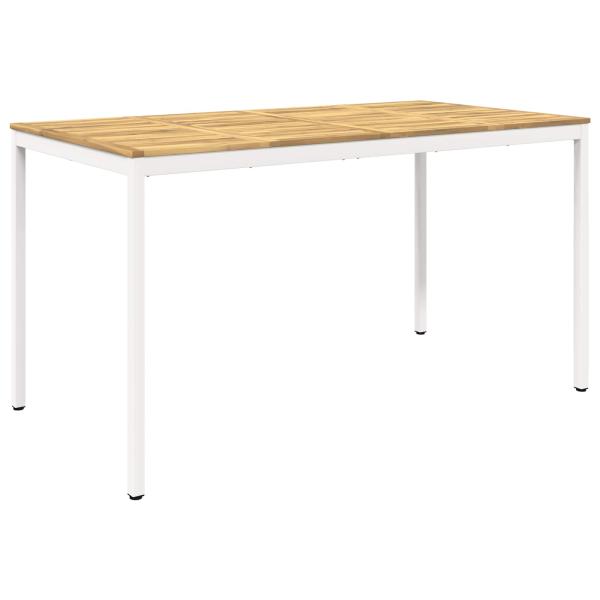 Gartenbar-Tisch NAARDEN Weiß 196 x 100,5 x 105 cm