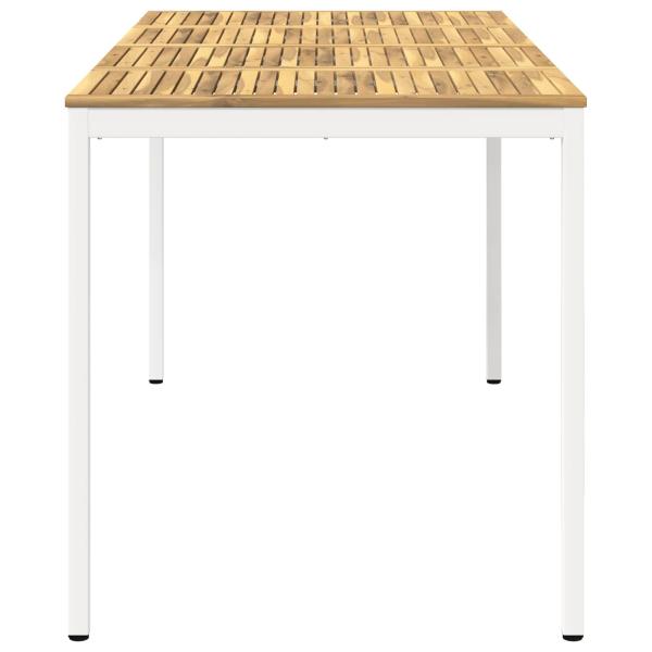 Gartenbar-Tisch NAARDEN Weiß 196 x 100,5 x 105 cm