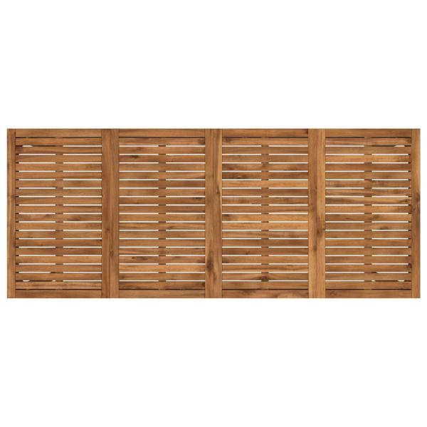Gartenbar-Tisch NAARDEN Natürlich und Schwarz
