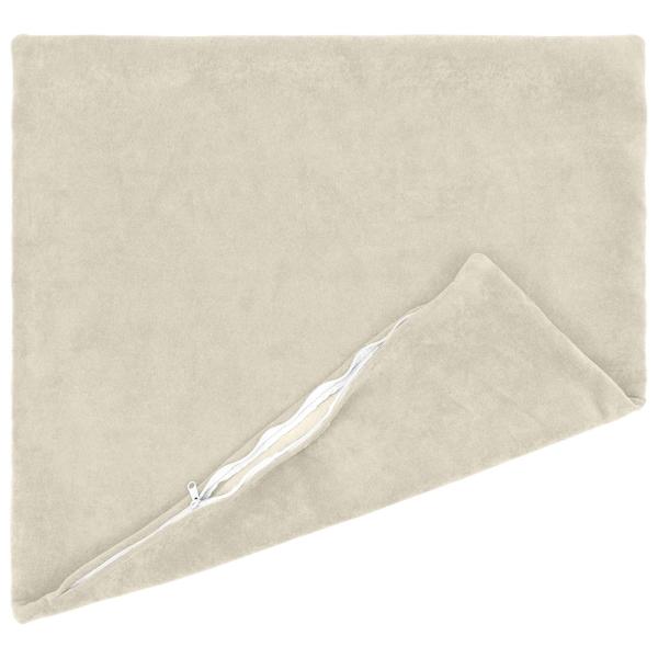 Wurfkissen 2 stk. HEERLEN Creme 80 x 80 cm Mikrofaser Fleece