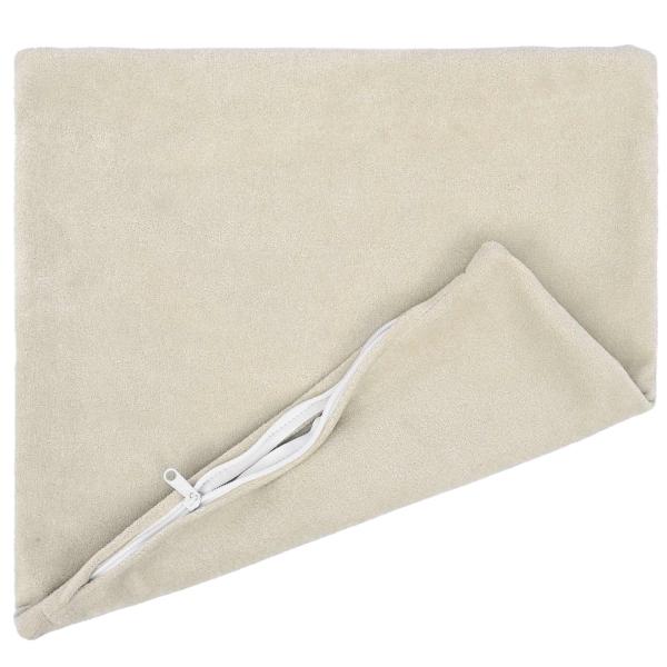 Wurfkissen 12 stk. HEERLEN Creme 45 x 45 cm Mikrofaser Fleece